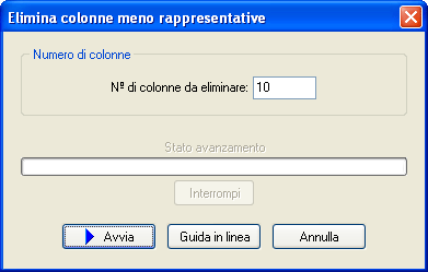 Elimina combinazioni meno rappresentative