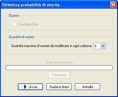 Ottimizza probabilità di vincita