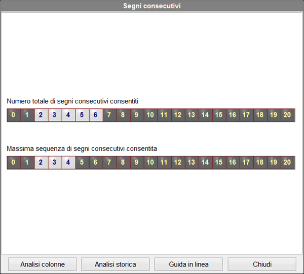 Condizione sui segni consecutivi